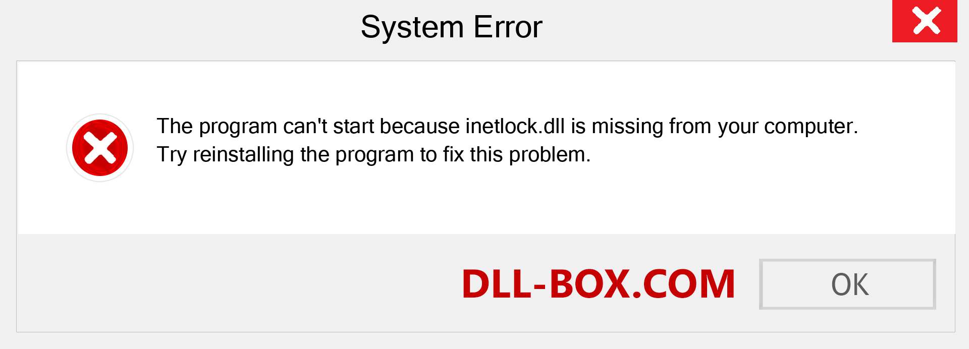  inetlock.dll file is missing?. Download for Windows 7, 8, 10 - Fix  inetlock dll Missing Error on Windows, photos, images